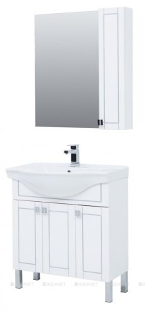 Зеркало-шкаф Aquanet Эрвин 80 белый 