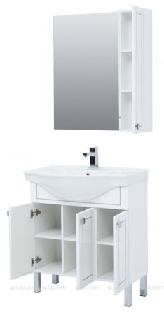 Зеркало-шкаф Aquanet Эрвин 80 белый 