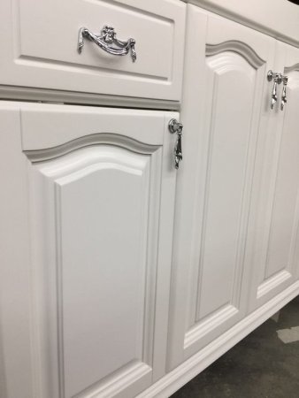 Тумба под раковину Opadiris Риспекто 120 Z0000012634 Белая матовая ручки Хром 