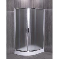 Душевой уголок Esbano ESD-8027AR с поддоном 120x80 см, профиль хром, стекло рифленое