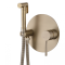 Гигиенический душ со смесителем Abber Emotion AF8826G Золото матовое