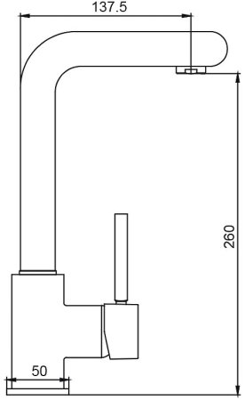Смеситель для кухни Kaiser Vico 30033 Хром 