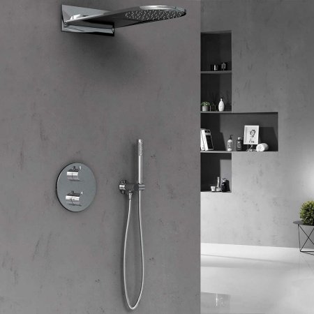 Душевая система Vincea VSFW-104TCH с термостатом Хром 