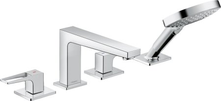 Смеситель Hansgrohe Metropol 74552000 на борт ванны, с рукояткой-петлей 