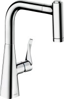 Смеситель Hansgrohe Metris M71 14834000 для кухонной мойки, хром