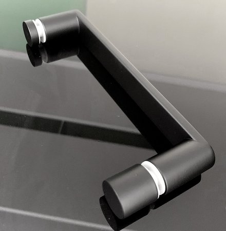 Душевая дверь Abber AG30170B 170x190 профиль Черный стекло прозрачное 