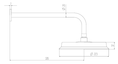 Душевая система Boch mann Marbella Top Nero встраиваемая, черная 