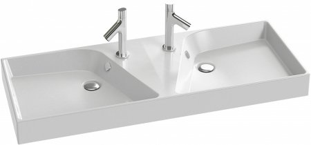 Раковина Jacob Delafon Rythmik EXM112-Z 120 см двойная 