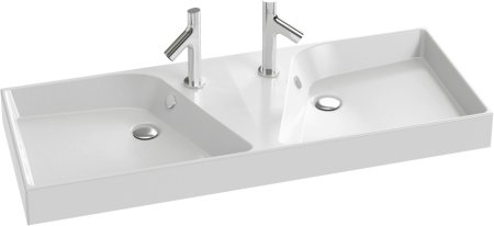 Раковина Jacob Delafon Rythmik EXM112-Z 120 см двойная 