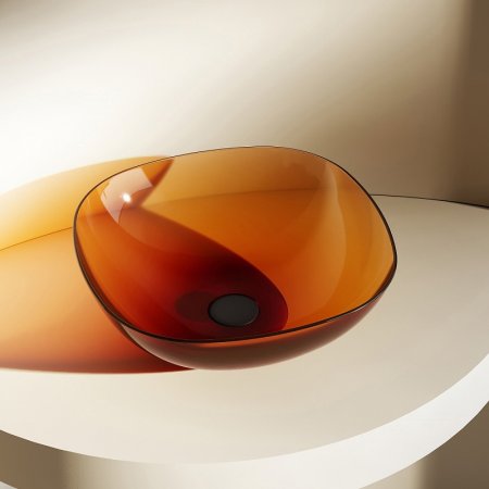 Раковина-чаша Abber Kristall 43 AT2806Opal Коричневый 