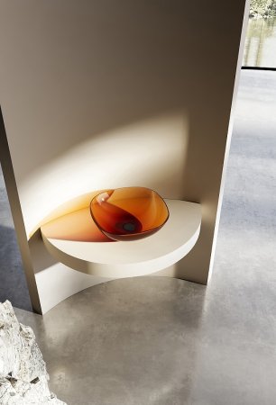 Раковина-чаша Abber Kristall 43 AT2806Opal Коричневый 