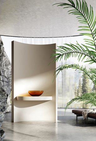 Раковина-чаша Abber Kristall 43 AT2806Opal Коричневый 