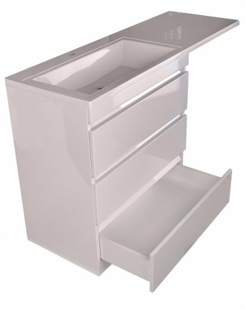 Тумба под раковину Style Line Даллас 150 СС-00002305 Белый глянец 