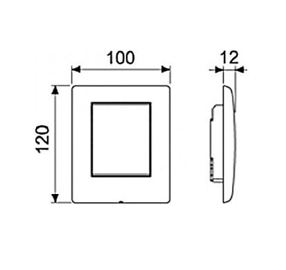 Кнопка смыва TECE Ambia Urinal 9242101 пергамон 