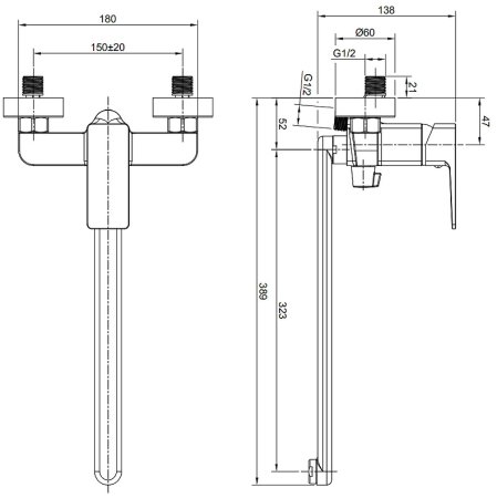 Смеситель для ванны Olive's Navarra 25221NRGM универсальный Оружейная сталь 