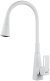 Смеситель для кухни с гибким изливом Raffine F313C-1, белый 