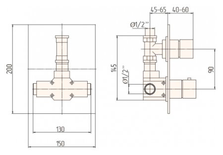 Термостат Migliore Kvant ML.KVT-2777 Cr для душа 
