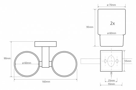 Стакан Bemeta Beta 132110022 