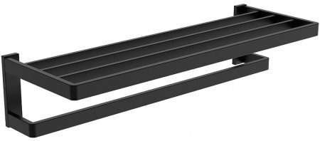 Полка для полотенец ABBER Westen AA1758B черная матовая 