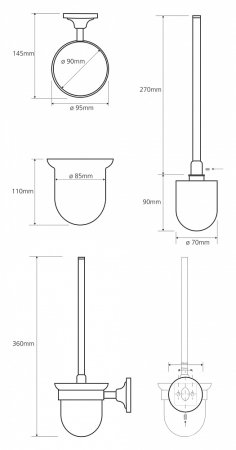 Ершик Bemeta Retro 144113017 