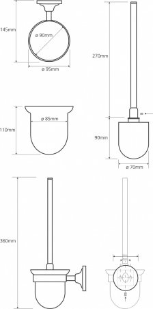 Ершик Bemeta Retro 144113017 