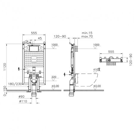 Система инсталляции для унитазов VitrA V8 768-5800-01 