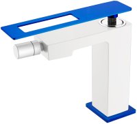 Смеситель для биде Boheme Q 146-WUW Белый Синий