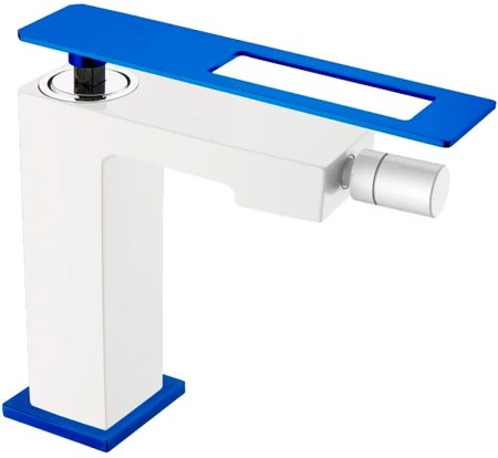 Смеситель для биде Boheme Q 146-WUW Белый Синий 