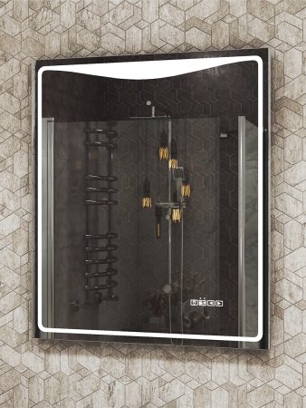 Зеркало VIGO Eva Media L 600, 60 см 