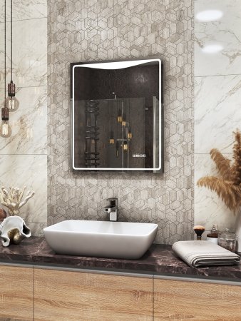 Зеркало VIGO Eva Media L 600, 60 см 