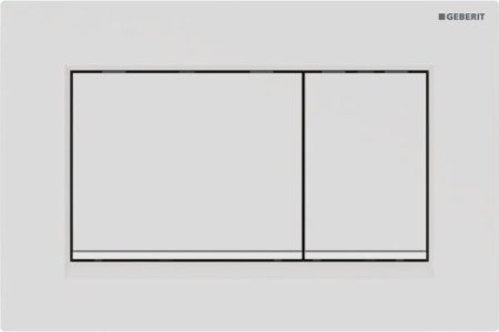 Кнопка смыва Geberit Sigma 30 115.883.01.1 белая, матовый лак 