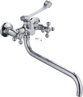 Смеситель для ванны длинный излив зром 7128S HAIBA CRON CN2619-3