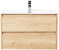 Тумба с раковиной BelBagno KRAFT-900-2C-SO-RNN Rovere Nebrasca Nature