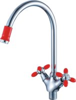 Смеситель для кухни красный HAIBA CRON CN46127-6