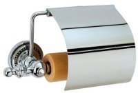 Держатель туалетной бумаги Boheme Brillante 10430 с крышкой Хром