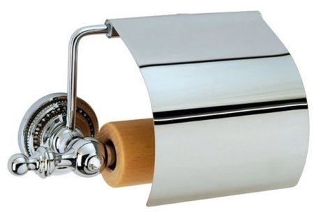 Держатель туалетной бумаги Boheme Brillante 10430 с крышкой Хром 