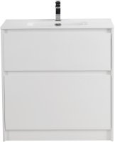 Тумба с раковиной BelBagno KRAFT39-800/390-2C-PIA-BO Bianco Opaco