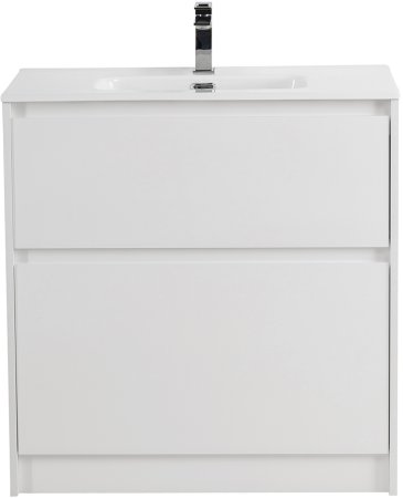 Тумба с раковиной BelBagno KRAFT39-800/390-2C-PIA-BO Bianco Opaco 