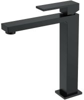 Смеситель для раковины Boheme Qubic 472-B Черный матовый
