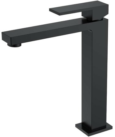 Смеситель для раковины Boheme Qubic 472-B Черный матовый 