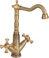 Смеситель для кухонной мойки Zorg Antic A 7006K-BR