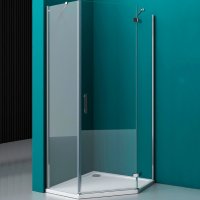 Душевой уголок BelBagno Kraft 80х80 KRAFT-P-1-80-C-Cr-R профиль Хром стекло прозрачное