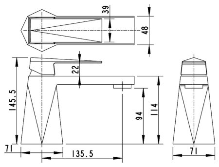 Смеситель Bravat Iceberg F176110C для раковины 