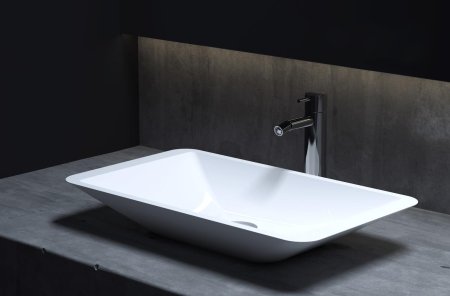 Раковина накладная матовая 58x35 Salini CALLISTA 107 1101207SM 