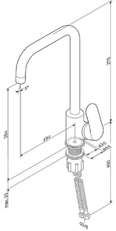 Смеситель для кухни AM.PM Like F8006011 Хром 
