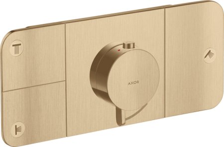 Термостат Axor One 45713140 для душа, шлифованная бронза 