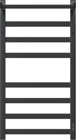 Полотенцесушитель электрический APEXTERMO Terra TR11184GF 800x400 с крючками и полкой, графит металлик 