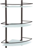 Полка WasserKRAFT K-3633 угловая, темная бронза