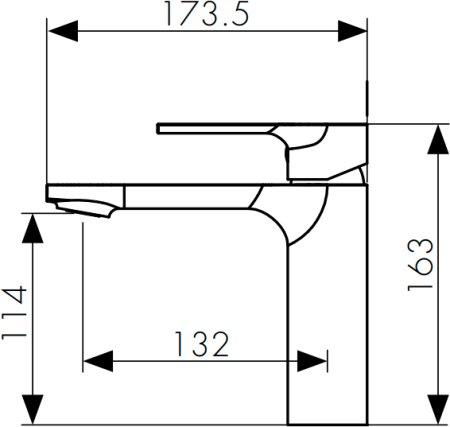 Смеситель для раковины Kaiser Linear 59011 Хром 