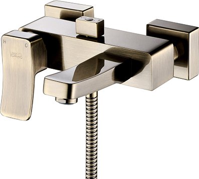 Смеситель WasserKRAFT Exter 1601 для ванны с душем, светлая бронза 